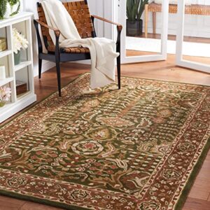 safavieh classic collection 8’3″ x 11′ light green / gold cl764b handmade traditional oriental premium wool area rug