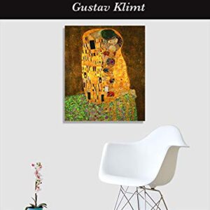 Eliteart-The Kiss by Gustav Klimt Giclee Art Canvas Prints