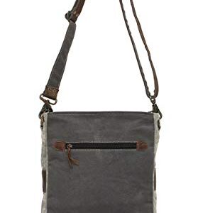 Myra Bag Royal Stag Vintage Upcycled Canvas Shoulder Bag S-0715