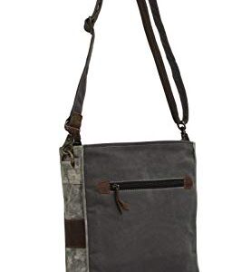 Myra Bag Royal Stag Vintage Upcycled Canvas Shoulder Bag S-0715