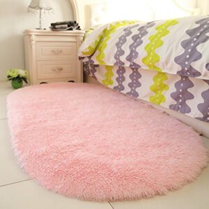 yoh fluffy pink area rugs for bedroom girls rooms kids rooms nursery decor mats 2.6’x5.3’