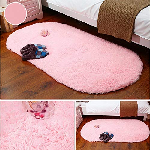 YOH Fluffy Pink Area Rugs for Bedroom Girls Rooms Kids Rooms Nursery Decor Mats 2.6’x5.3’