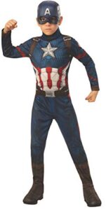 rubie’s marvel: avengers endgame child’s captain america costume & mask, large