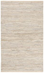 safavieh vintage leather collection 2′ x 3′ beige vtl105b handmade leather accent rug