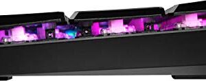 MSI Vigor GK50 Low Profile RGB Mechanical Gaming Keyboard, Kailh White Low Profile Switches, Brushed Aluminum Design, Ergonomic Keycap Design, RGB Mystic Light