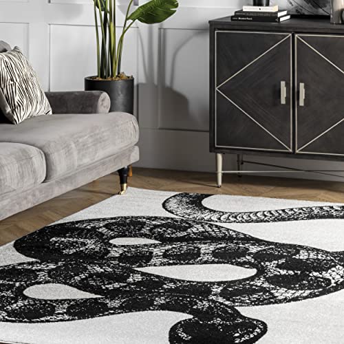 NuLOOM Thomas Paul Serpent Area Rug, 5' x 8', Black and White