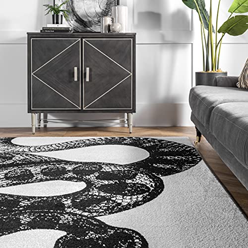 NuLOOM Thomas Paul Serpent Area Rug, 5' x 8', Black and White