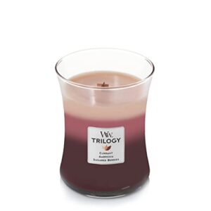 woodwick fruit temptation medium hourglass trilogy candle, 9.7 oz.