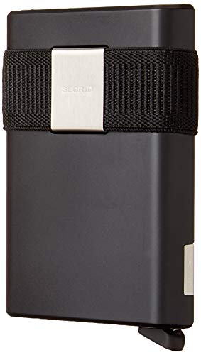 Secrid Cardslide Wallet, Black Cardprotector with Black Slide, Multi-Use RFID Case