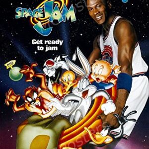 MCPosters Space Jam Michael Jordan Bugs Bunny GLOSSY FINISH Movie Poster - MCP458 (24" x 36" (61cm x 91.5cm))