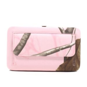 Emperia Women's Wallet/Clutch with Push Button Closure and Rhinestone Embellishments, Realtree Pink/Brown, Small