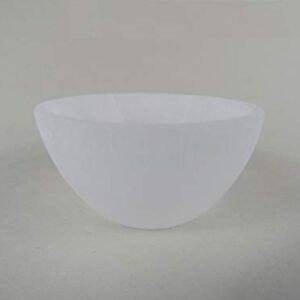 CircuitOffice Carved Selenite Bowl, 2 - 2.5" Diameter, Cleanse and Charge Crystals Or Gemstones, for Healing, Metaphysical, Meditation, Wicca, Decoration or Gift