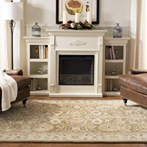 SAFAVIEH Anatolia Collection 8' x 10' Tan / Ivory AN522B Handmade Traditional Oriental Premium Wool Area Rug