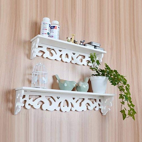 Gilroy Floating Wall Shelves Bookshelf White Wall Mounted Decorative Display Wall Shelf Storage Rack