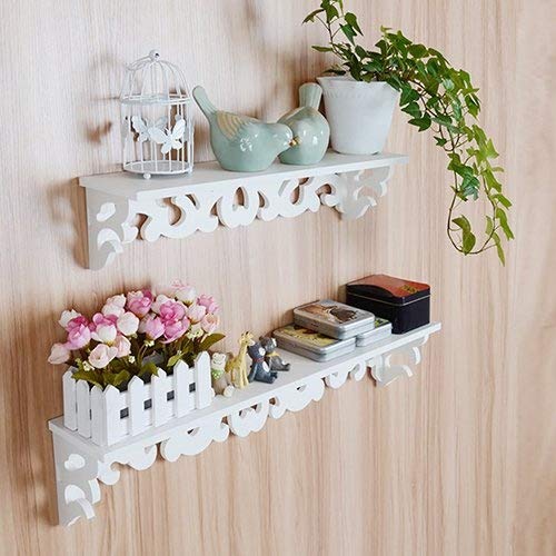 Gilroy Floating Wall Shelves Bookshelf White Wall Mounted Decorative Display Wall Shelf Storage Rack