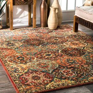 nuLOOM Gladis Trellis Area Rug, 5' x 7' 5", Rust