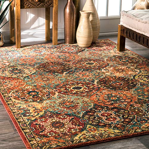 nuLOOM Gladis Trellis Area Rug, 5' x 7' 5", Rust