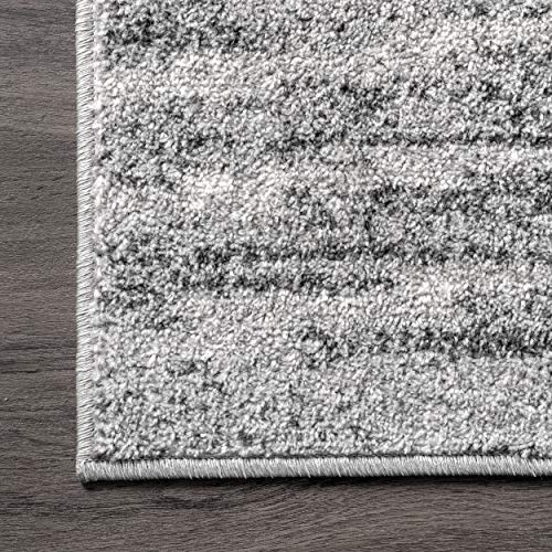 nuLOOM Contemporary Sherill Wind Area Rug, 8' 2" x 11' 6", Grey