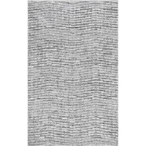 nuLOOM Contemporary Sherill Wind Area Rug, 8' 2" x 11' 6", Grey