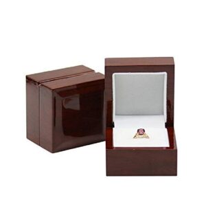 junninggor rosewood ring gift box jewelry display wooden ring case