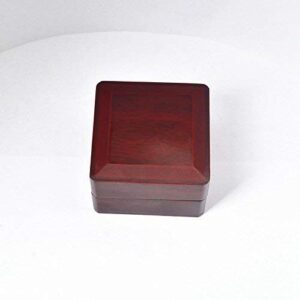 JunningGor Rosewood Ring Gift Box Jewelry Display Wooden Ring Case