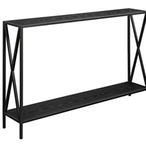Convenience Concepts Tucson Console Table with Shelf, Black
