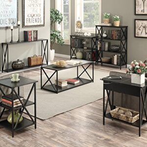 Convenience Concepts Tucson Console Table with Shelf, Black