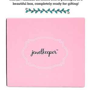 Jewelkeeper Personalize-Your-Own White Musical Ballerina Jewelry Box with 2 Pullout Drawers, You are My Sunshine Tune