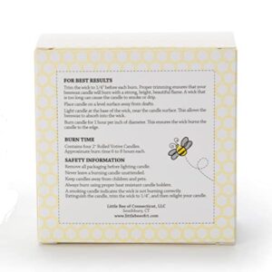 Hand-Rolled Beeswax Votive Candles 4pk - By Little Bee of Connecticut