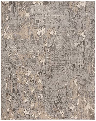 Safavieh Meadow Collection 8' x 10' Grey MDW178F Modern Abstract Area Rug