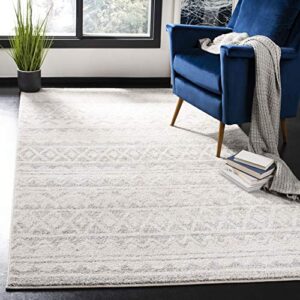 safavieh adirondack collection 8′ x 10′ ivory/grey adr119b moroccan boho distressed non-shedding living room bedroom dining home office area rug