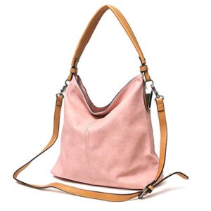 Janin Handbag Bucket Style Hobo Shoulder Bag with Extra Longer Strap