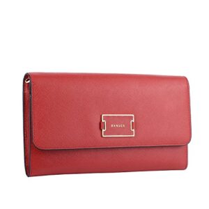 banuce top grains leather clutch wallet for women shoulder purse ladies handbag phone case organizer bag