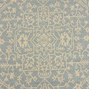 Unique Loom Botanical Collection Bohemian, Abstract, Traditional, Indoor and Outdoor Area Rug, 4' 0" x 6' 0", Light Blue/Beige