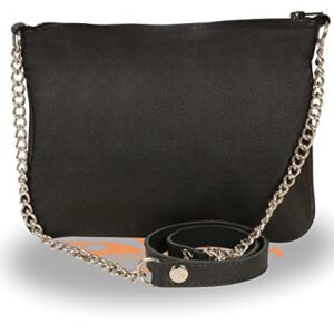 MILWAUKEE'S MP8810-BLK-PCS Women's Black Medium Studded Shoulder Bag