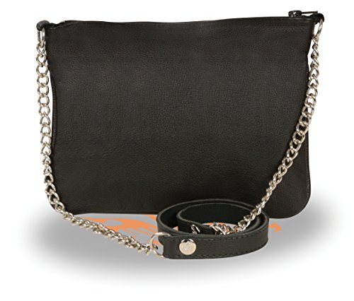 MILWAUKEE'S MP8810-BLK-PCS Women's Black Medium Studded Shoulder Bag