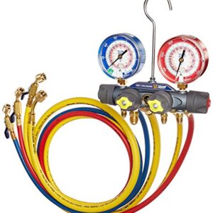 Yellow Jacket 49968 Charging Manifold,,Red/Blue