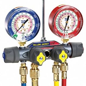 Yellow Jacket 49968 Charging Manifold,,Red/Blue