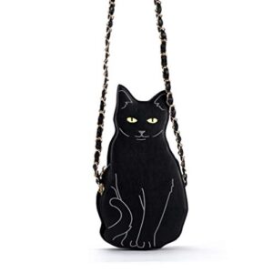 Womens Cat Crossbody Purse Bags Animal Cat Chic Clutch Shoulder Bags