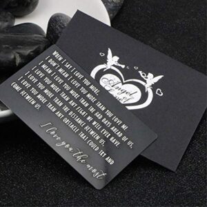 Jstud Engraved Wallet Inserts Card Thanksgiving Gifts Wallet Card Gifts for Men Women Husbands Wife Boyfriend Girfriend