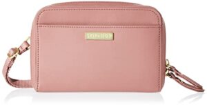 skip hop adjustable greenwich easy-access convertible-pack, vegan leather, dusty rose 1 count (pack of 1)