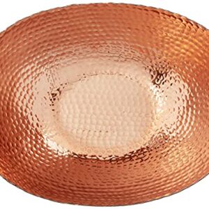 Elegance Oval Bowl, 14.75" x 11", Black/Copper