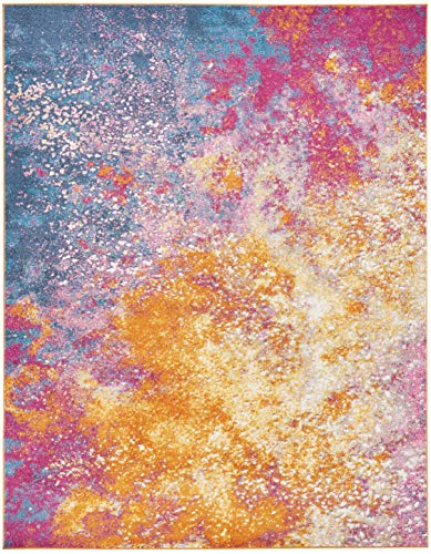 Nourison Passion Bohemian Abstract Sunburst Area Rug, (8' x 10')