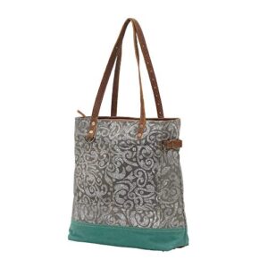 Myra Bags Abstract Upcycled Canvas Tote Bag S-0739