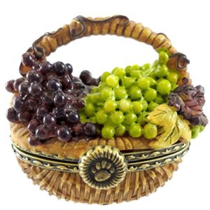 boyds bears resin concorde’s grape basket 4026247 treasure box new