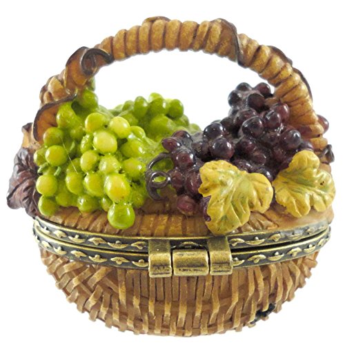 Boyds Bears Resin CONCORDE'S GRAPE BASKET 4026247 Treasure Box New