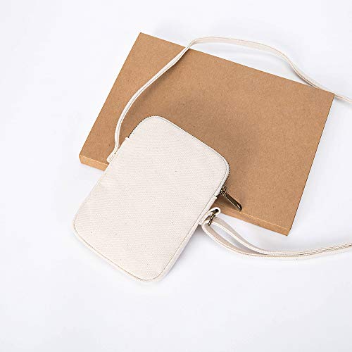 YONBEN Small Crossbody Purse Zipper Cell Phone Bag Mini Shoulder Purse Wallet Smart Phone Wallet with Credit Card Solts (Black, 4.72”(L) 0.78”(W) 6.49”(H))