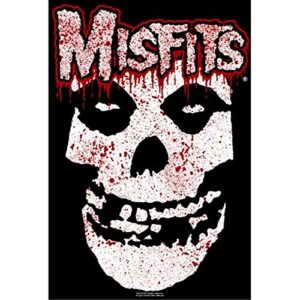 misfits – fiend skull splatter poster 26 x 36in
