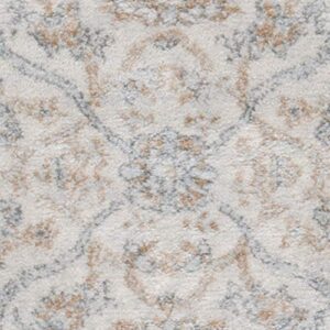 SAFAVIEH Isabella Collection 5'3" x 7'6" Cream/Beige ISA912A Oriental Non-Shedding Living Room Bedroom Dining Home Office Area Rug