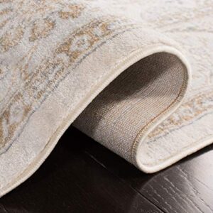 SAFAVIEH Isabella Collection 5'3" x 7'6" Cream/Beige ISA912A Oriental Non-Shedding Living Room Bedroom Dining Home Office Area Rug